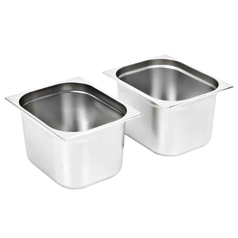 Stainless Steel Pan, 20cm H x 32.5cm W x 26.5cm D