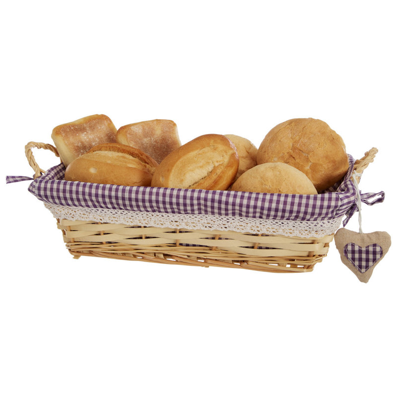 Brambly Cottage Wicker Decorative Basket, 14cm H x 35cm W x 17cm D