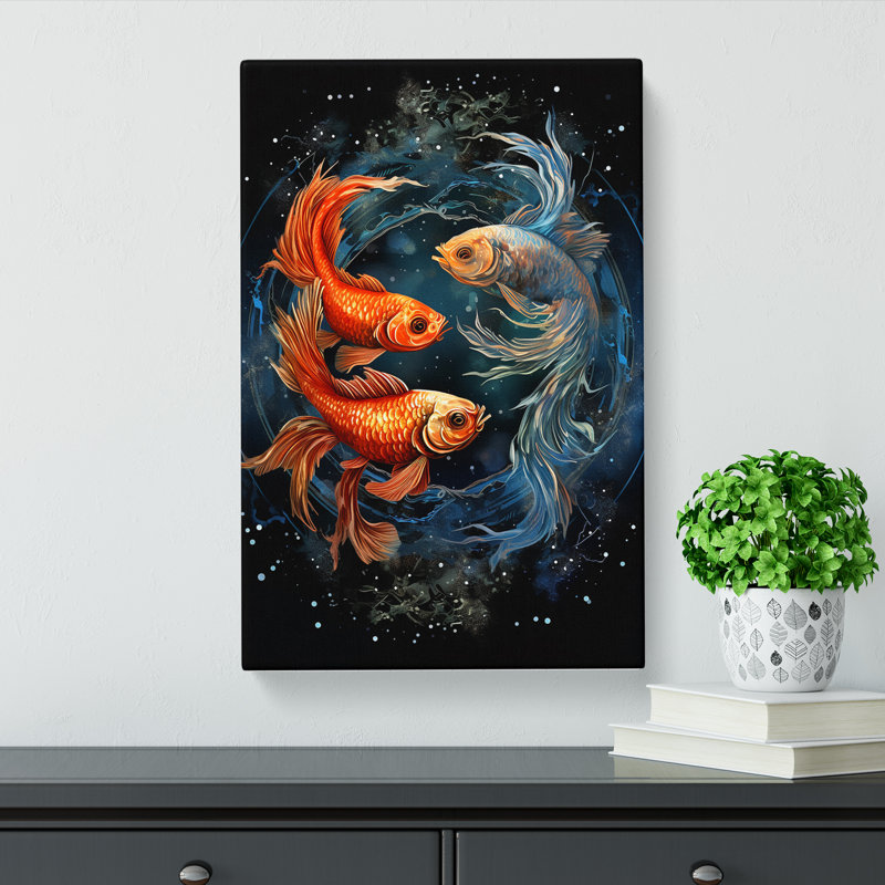 Pices Fish Informel - Wrapped Canvas, 76cm H x 50cm W x 3cm D