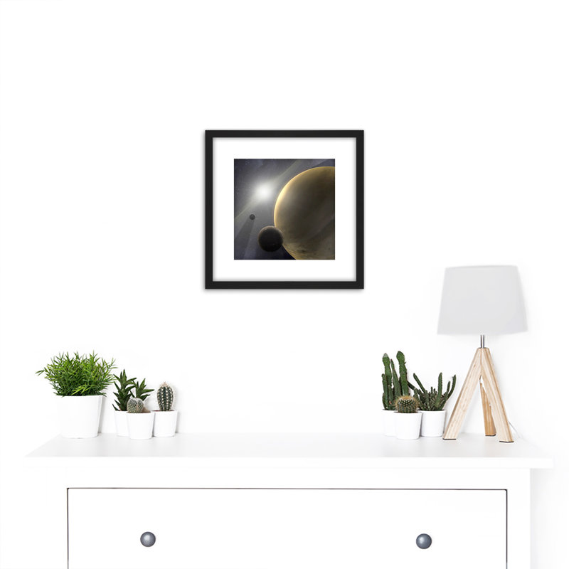 Space NASA Gas Giant Planets Form Quickly Illustration - Single Picture Frame Print