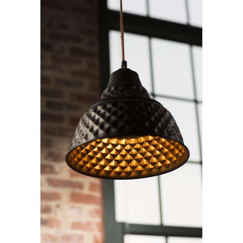 Industrial Embossed Pendant Light
