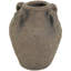 Ceramic Handmade Textured Decorative Vase with Four Handles-88960766