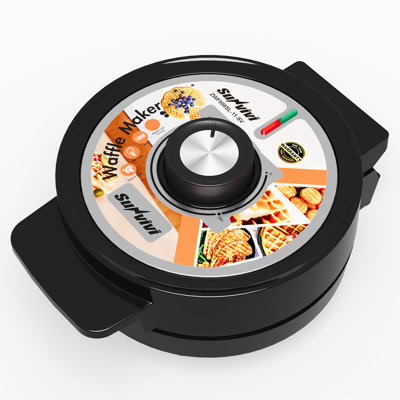 5 Heart-Shaped Waffle Maker With Adjustable Temp