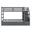 Lit superposé Twintwin avec lit gigogne et 3 options de rangement bien pensées, escalier gris bien agencé-409289006