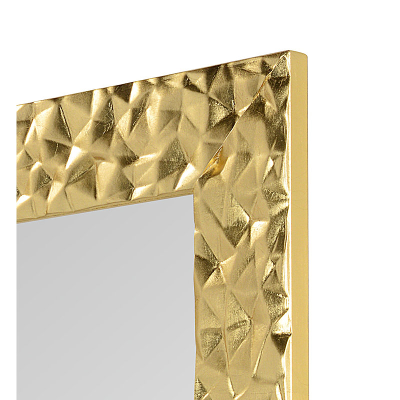 Caire Flat Wall Mirror, 95cm H x 72cm W, Gold