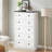 5 Drawer Dresser With Marble Pattern Countertop