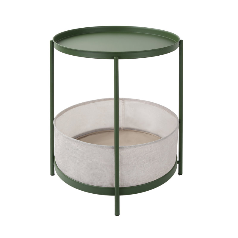 Lakika Four Leg Coffee Table with Storage, Green
