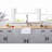 Kingston Brass Arcticstone 15-Inch Solid Surface White Stone Undermount Single Bowl Farmhouse Bar Sink