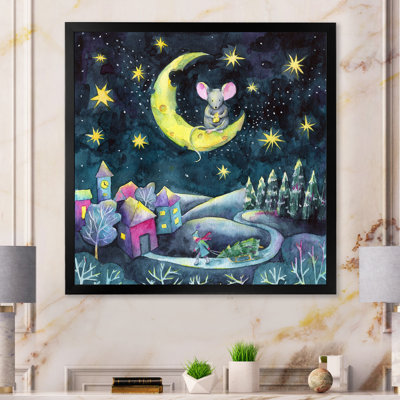 " Christmas Illustration " Painting Print