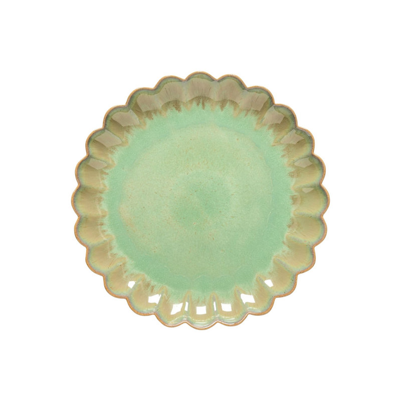 Marrakesh Stoneware Dinner Plate, Eucalyptus Green