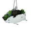Ensemble de pots à fleurs suspendus 2 pièces Andaleeb