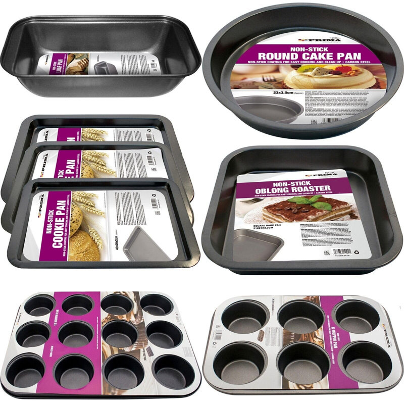 Naomi 8 Piece Non-Stick Steel Bakeware Set