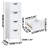 Space-Saving Bathroom Floor Cabinet with 4 Drawers