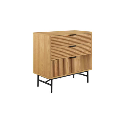 Javahn Steel 3 -Drawer Accent Chest