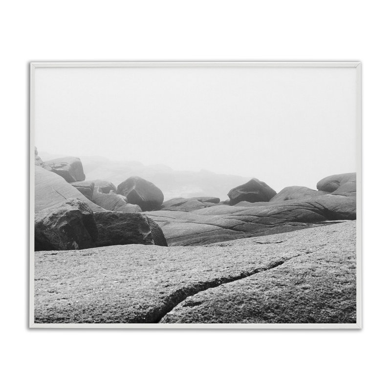«Rocks at Peggy's Cove», estampe numérique, conception de Clive Branson, H 11 po x l 14 po