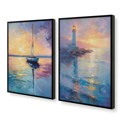 " Sunset Sail " by Golden Glow Interiors 2 - Pieces