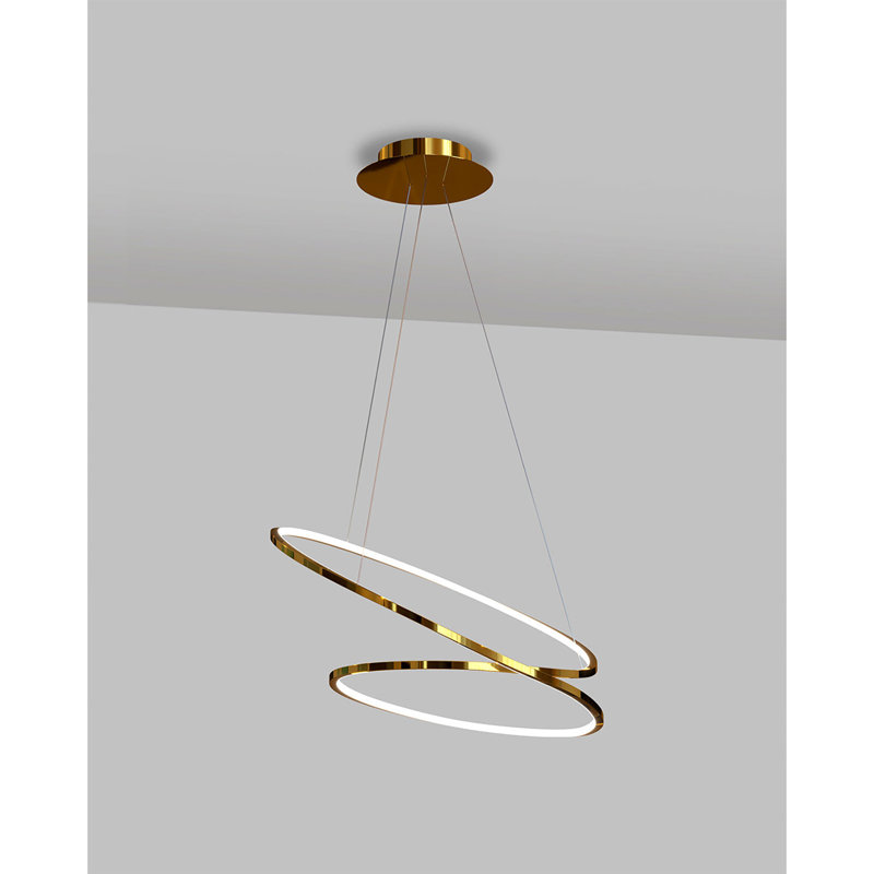 Mat Small Pendant, Gold