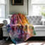 Vibrant Rainbow Blooms - 1 pièce Sherpa Premium-79077273