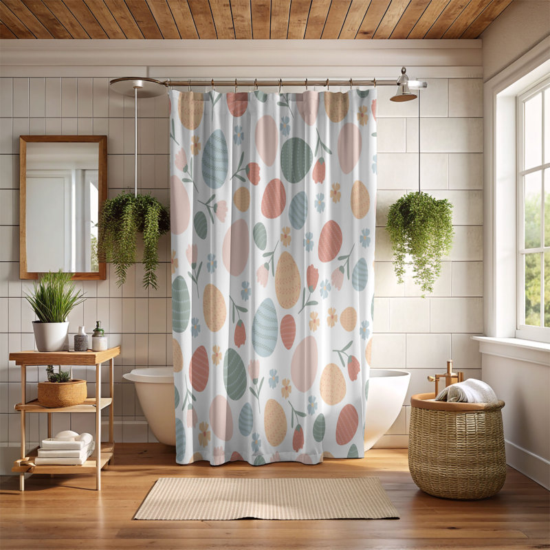 Rideau de douche 1 pièce Gentle Hue, H 74 po x l 35 po
