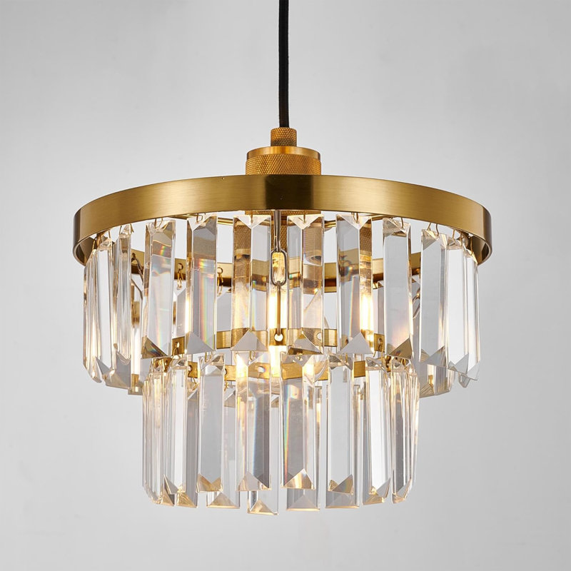 16cm H Drum Pendant Shade ( Uno ), Brass