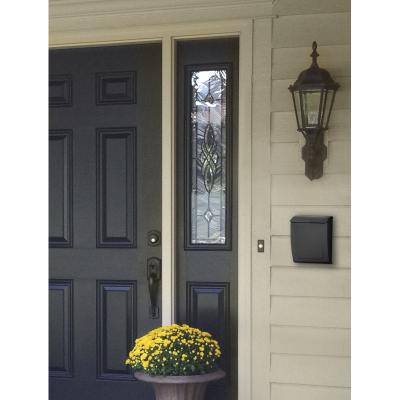 Aspen Graphite Small Locking Wall Mount Mailbox