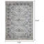 Tapis oriental bleu / crème en polypropylène tissé à la machine Aldos-1135733002
