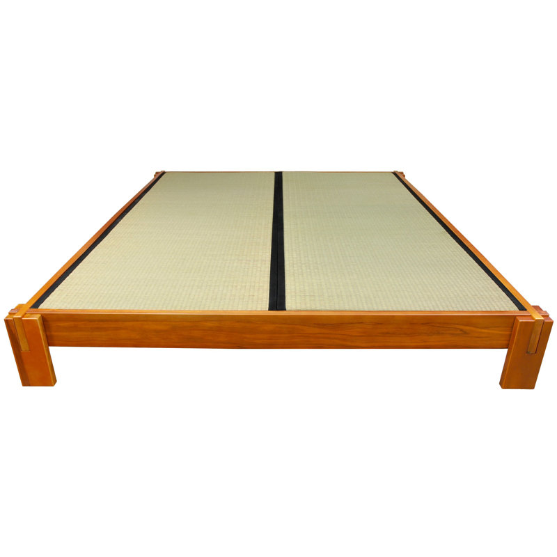 Christofor Solid Wood Bed, California King, Honey