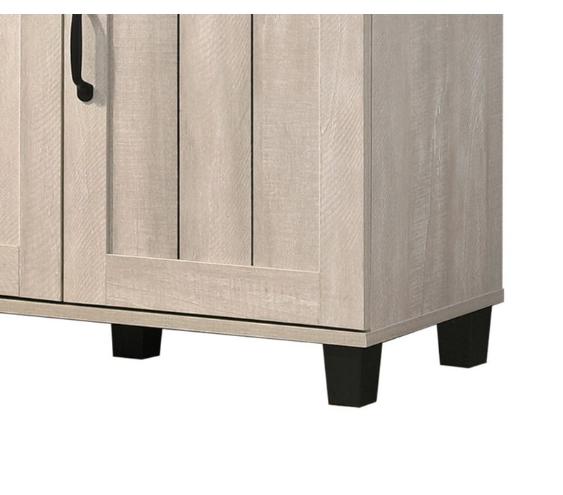 Armoire à chaussures 3 portes 45 po l 50 po, Light Gray
