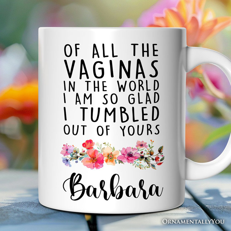 Tasse de naissance Grateful, cadeau de mère avec nom personnalisé