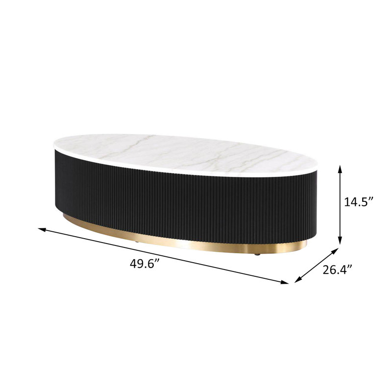 Oval Cocktail Table