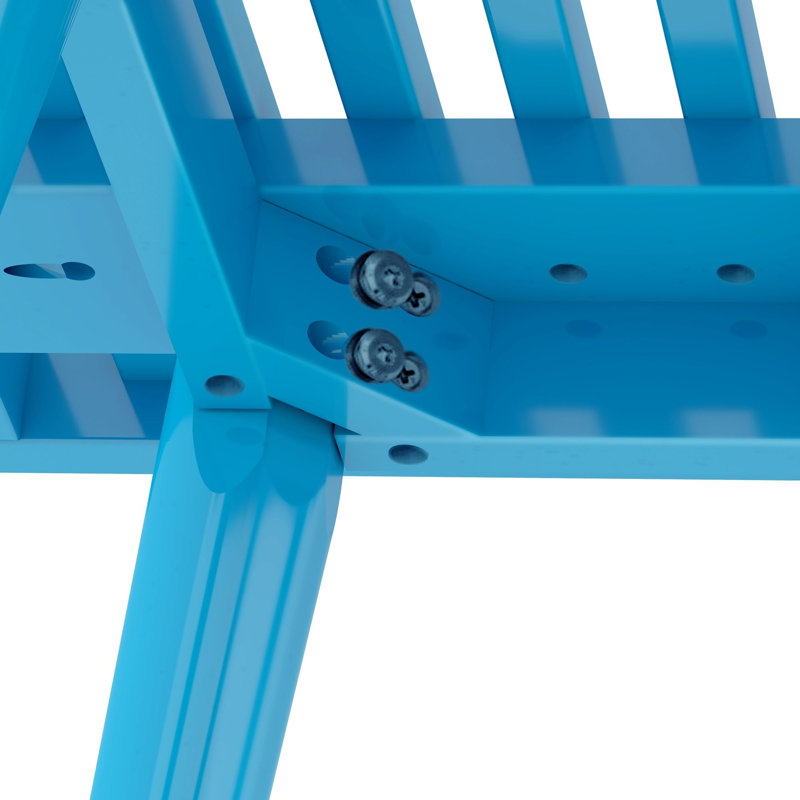 Eilish Solid Wood End Table, Teal
