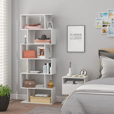 Marico 160cm H x 60cm W Geometric Bookcase