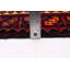 Tapis de couloir rouge en laine noué à la main de conception unique 3 pi 7 po x 10 pi 2 po Franny