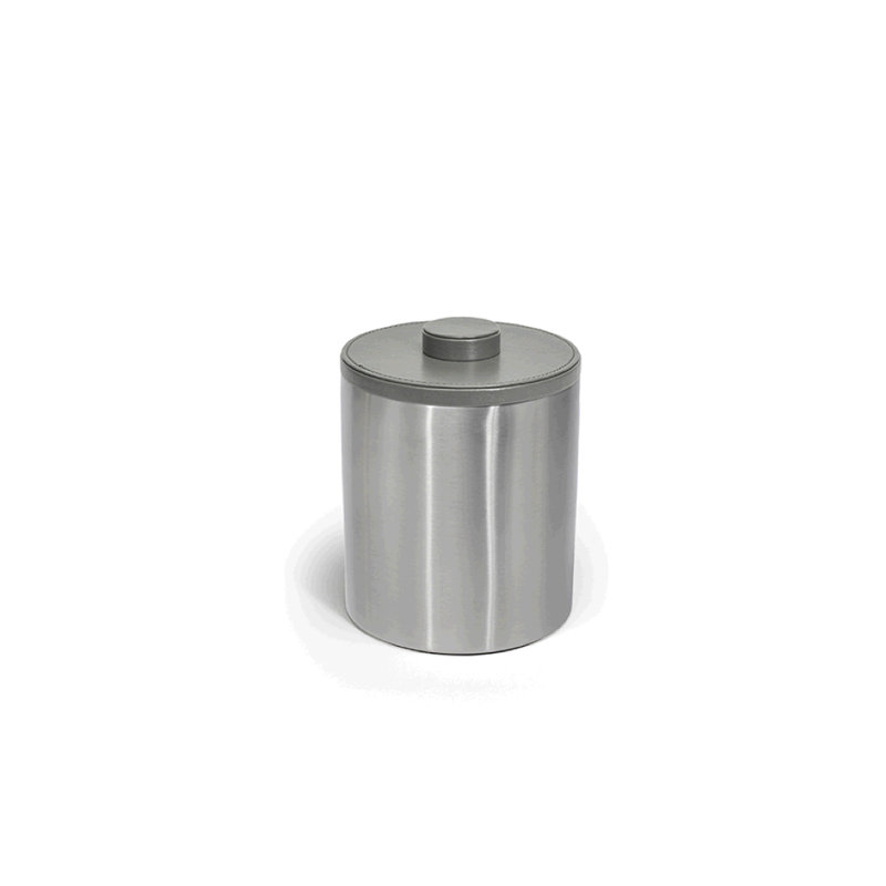 Seau à glace en acier inoxydable brossé, Fumée / argenté