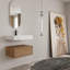 Meuble-lavabo mural de 30 po avec lavabo en résine, tiroir à fermeture en douceur et fixation à flotteur 