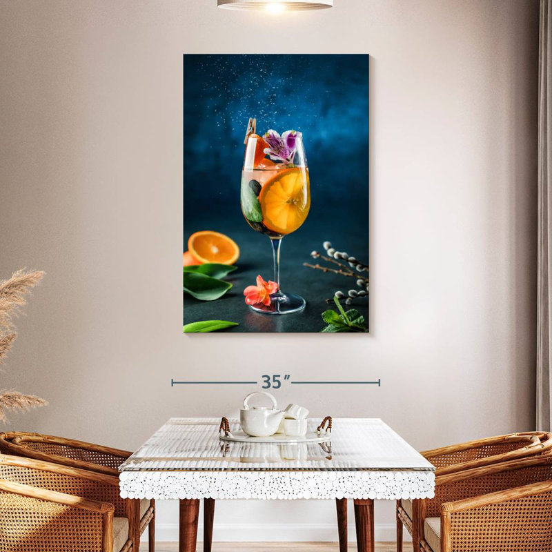 Yarlin Citrus Cocktail, 48" H x 32" W