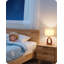 Lampe de table en bois massif 14,2 " 
