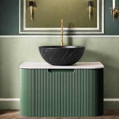Meuble-lavabo moderne de 24 po (doit inclure le meuble-lavabo et le lavabo) avec rangement