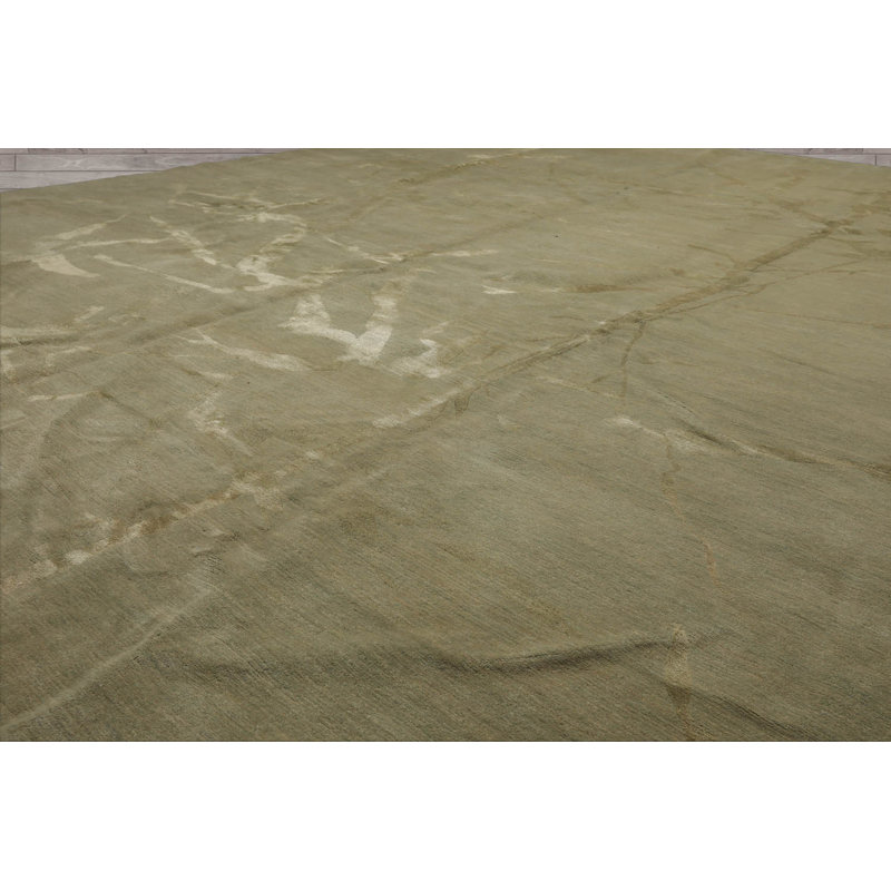 Tapis rectangulaire en laine 9 pi x 12 pi One-of-a-Kind