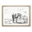 Horse in a Meadow by Jean Bernard - Picture Frame Drawing Print-55579148-55579152