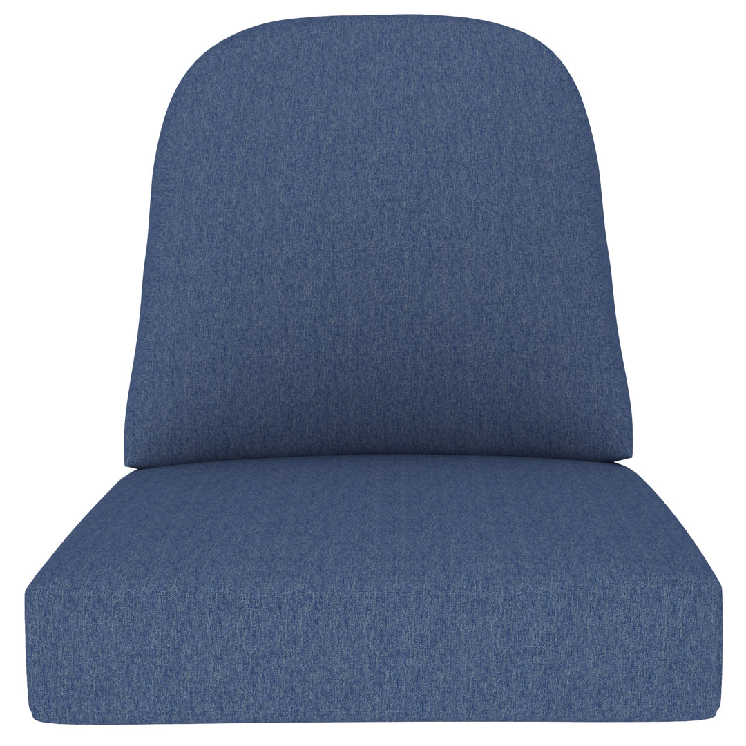 Outdoor Deep Seat Cushion, 22 x 24 x 5 Inch High-Density Foam Patio Chair Cushion with Water-Repellent & UV-Resistant Olefin Cover, Eco-Friendly Seat