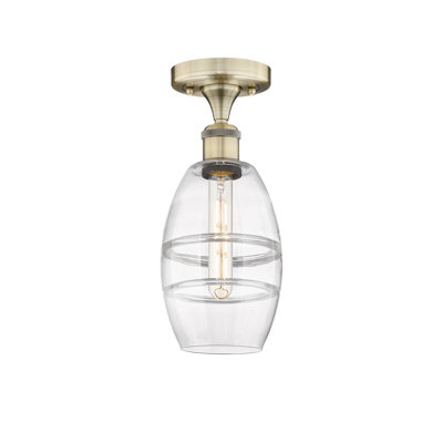 Plafonnier semi-encastré 1 lumière Edison - Abiagael