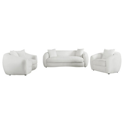 Wilson Natural 3-piece Upholstered Sofa Set