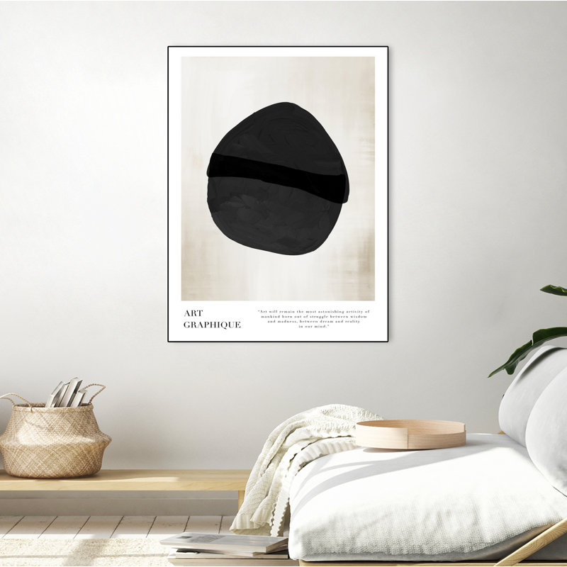 Art graphique, toile encadrée, H 24 po x l 18 po