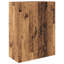  Highboard With Drawer 2 Pcs Old Wood Engineered Wood And Glass-2072769542