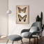 Art mural en verre acrylique épique «Vintage Butterflies Duo 1» par Art Licensing Studio, 24 po x 36 po-944309839
