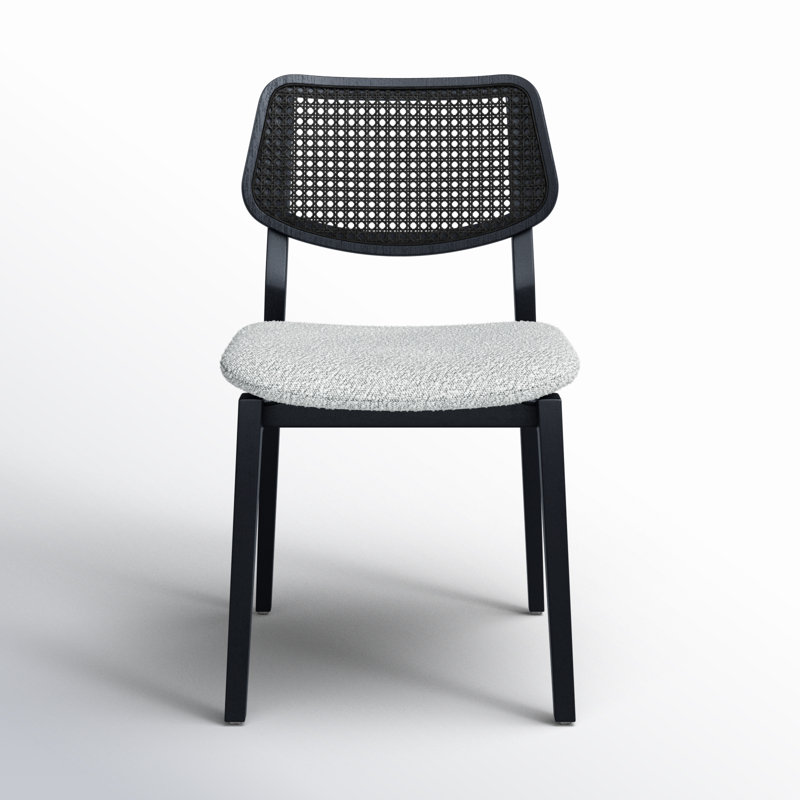 Adalay Cane Dining Chair, Crafted Glaze/Ebano Frame
