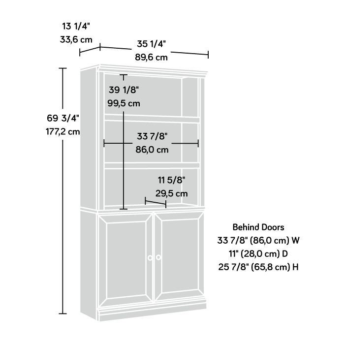 Zaelee Storage Bookcase, Brown/Black