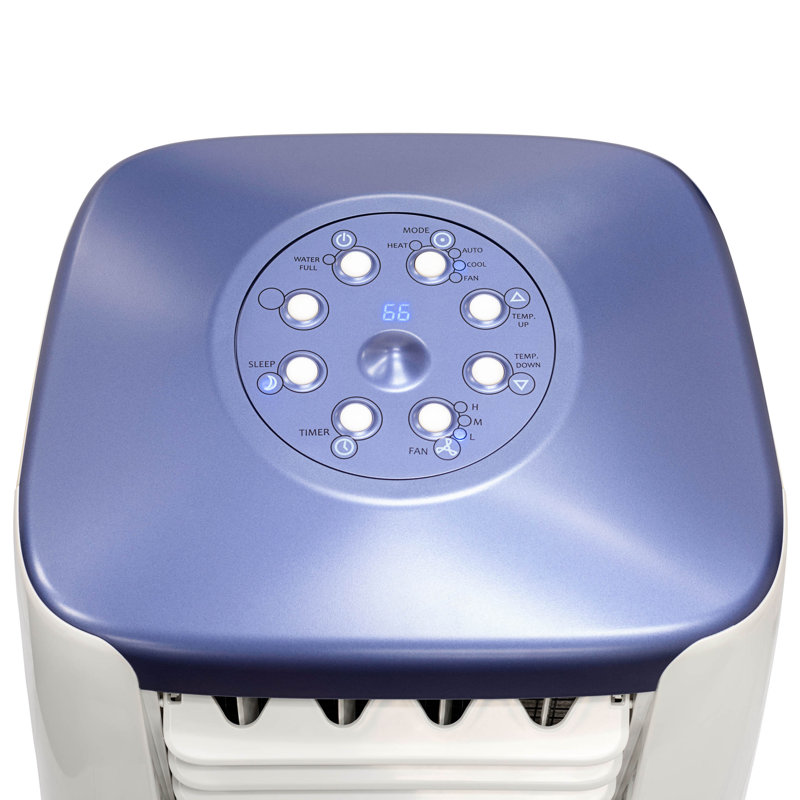 Newair 14,000 BTU White and Blue Gray Portable Air Conditioner and Heater