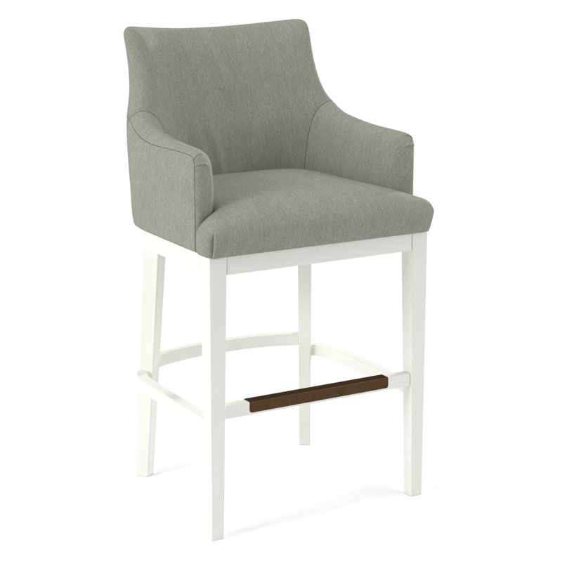 Upholstered Stool, 61479-72, White